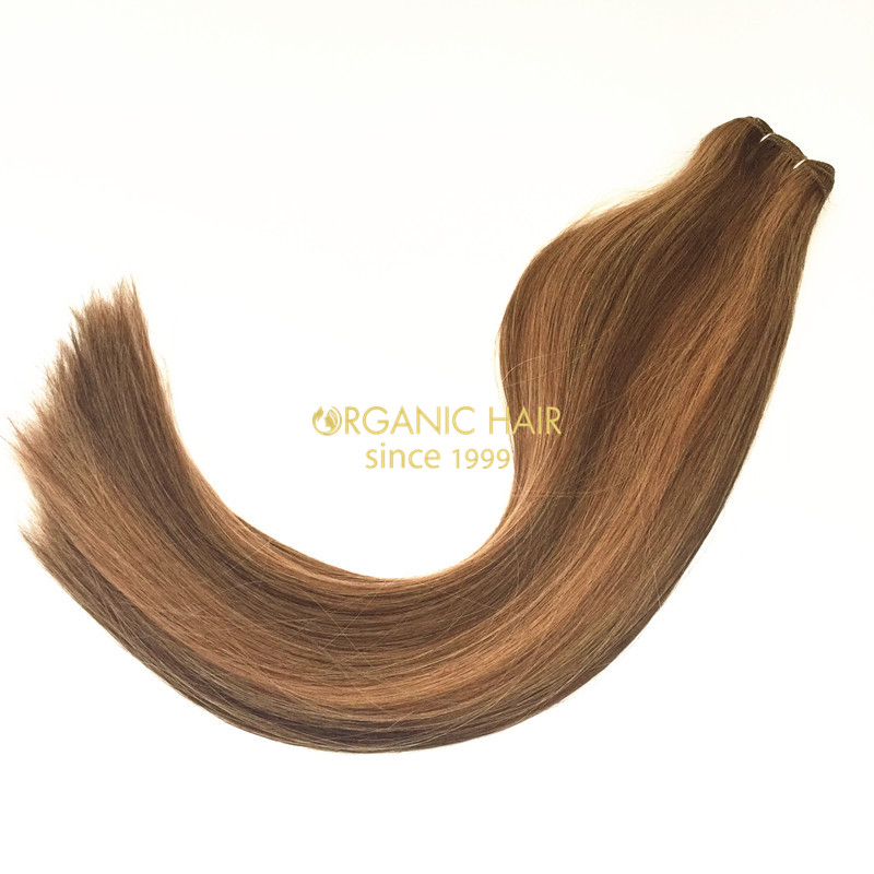 Wholesale Colored Indian human hair extension 
